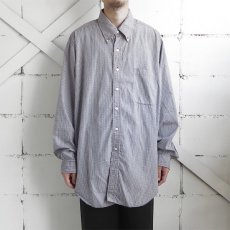 画像7: 1990's "Brooks Brothers" Broad B.D. Shirt　NAVY CHECK　size XL-XXL (7)