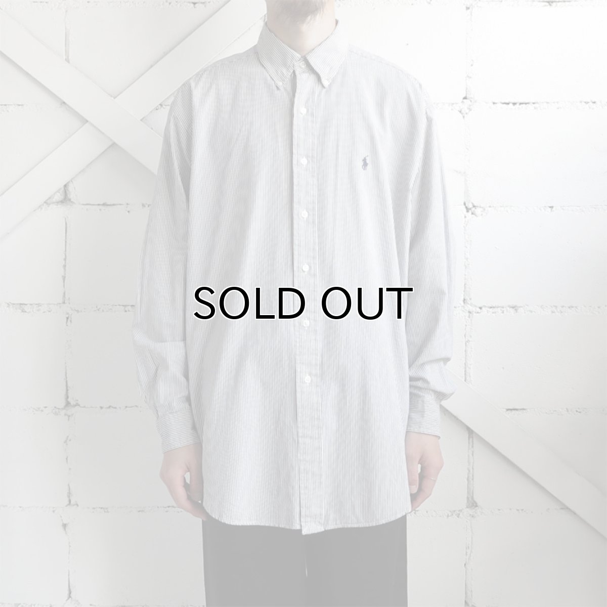画像8: "Ralph Lauren" BLAKE  Broad B.D. Shirt BLUE STRIPE size L (8)