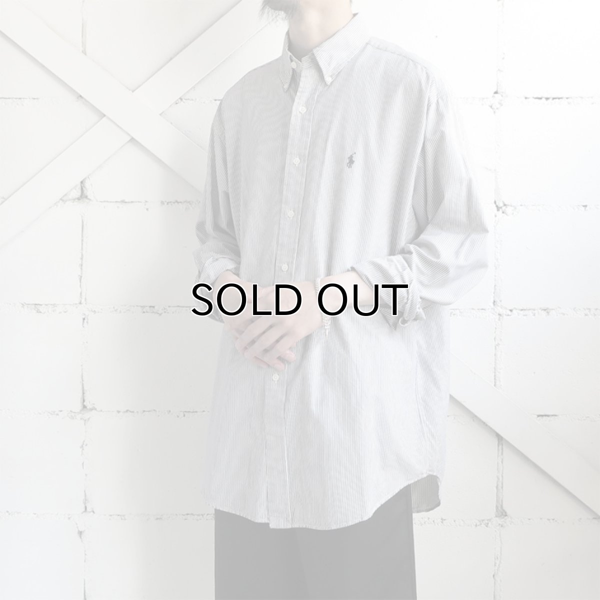 画像2: "Ralph Lauren" BLAKE  Broad B.D. Shirt BLUE STRIPE size L (2)