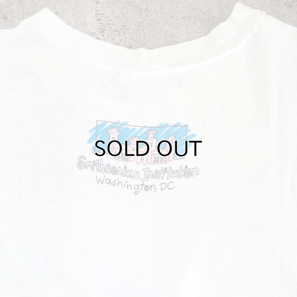 画像3: 1990's "Smithsonian Institution" Print T-Shirt WHITE size L (3)