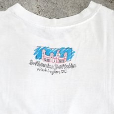 画像3: 1990's "Smithsonian Institution" Print T-Shirt　WHITE　size L (3)