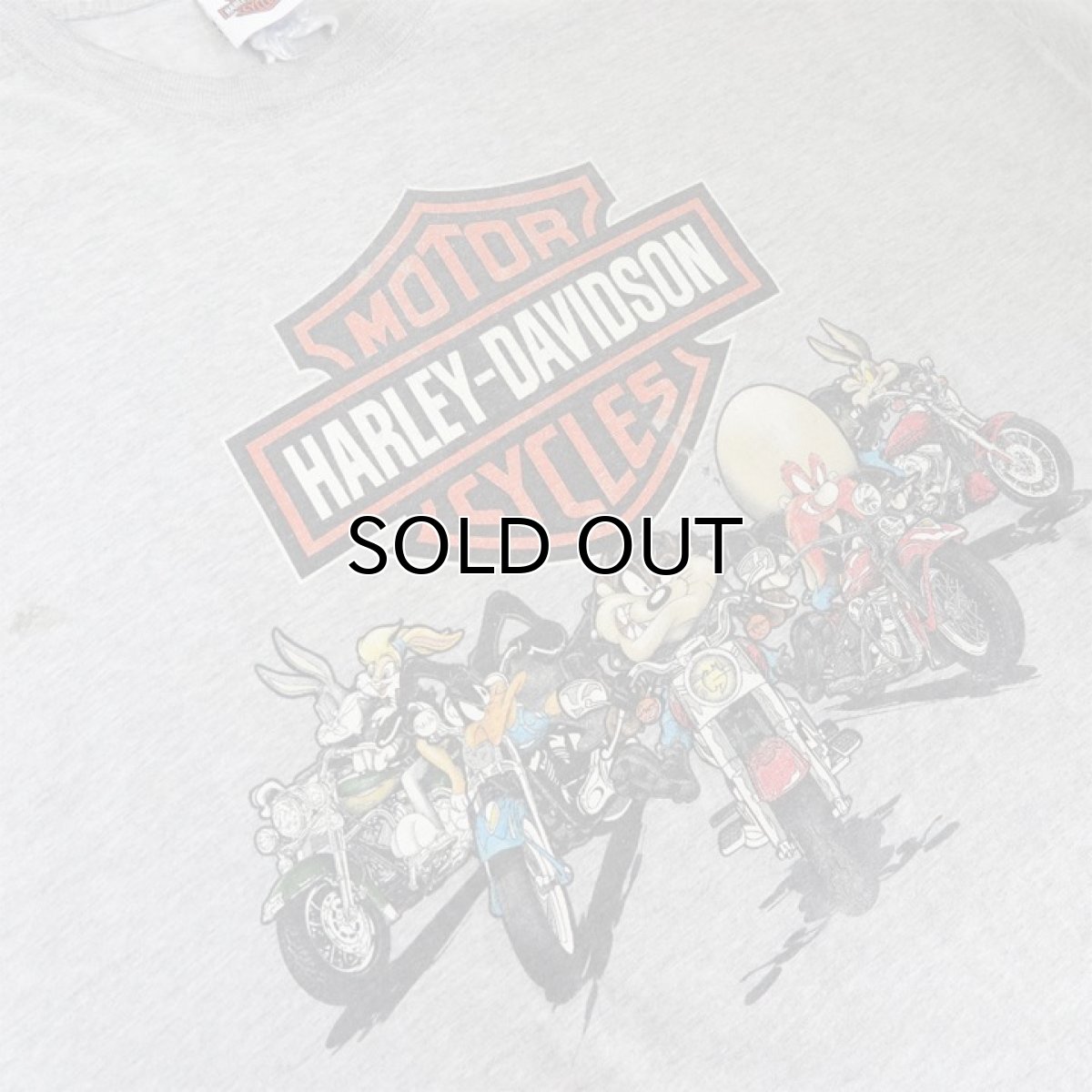 画像6: 1990's "HARLEY-DAVIDSON" -LOONEY TUNES- Print T-Shirt　HEATHER GREY　size XL (6)