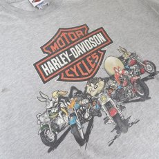 画像6: 1990's "HARLEY-DAVIDSON" -LOONEY TUNES- Print T-Shirt　HEATHER GREY　size XL (6)