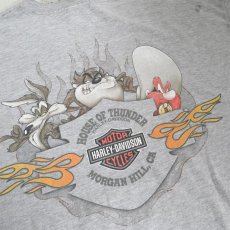 画像7: 1990's "HARLEY-DAVIDSON" -LOONEY TUNES- Print T-Shirt　HEATHER GREY　size XL (7)