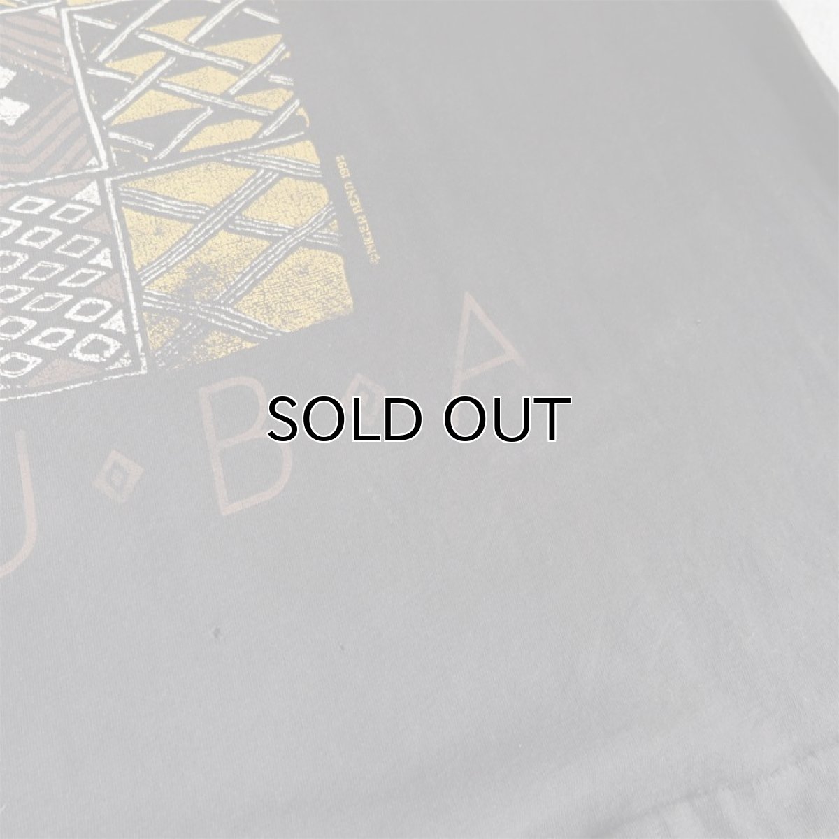 画像6: 1990's "KUBA" Modern  Print T-Shirt　BLACK　size L-XL (6)