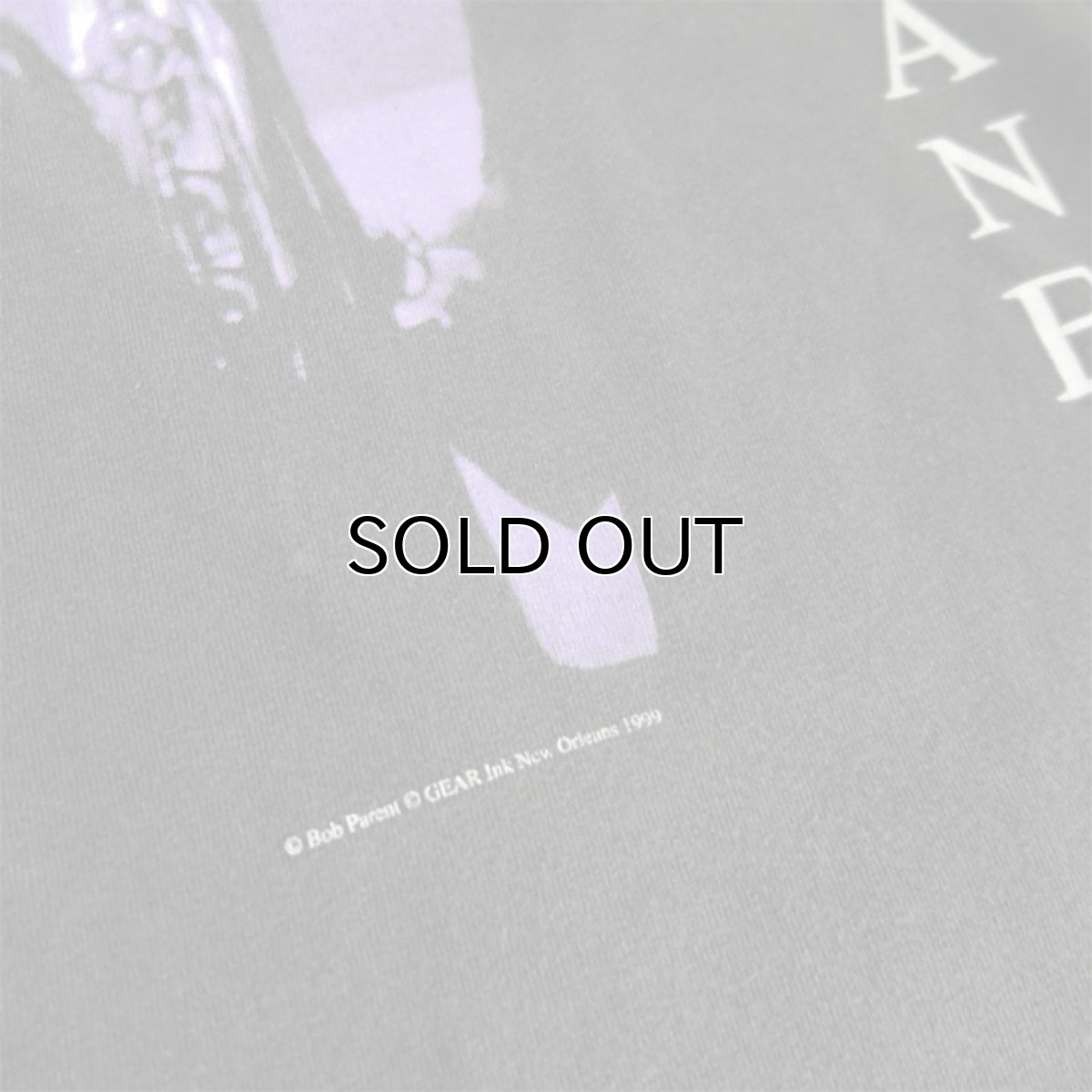 画像4: 1990's "John Coltrane" -Bob Parent- Photo Print T-Shirt　BLACK　size XL (4)