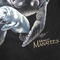 画像4: 1990's "MANATEES" Animal Big Print T-Shirt　BLACK　size XL (4)
