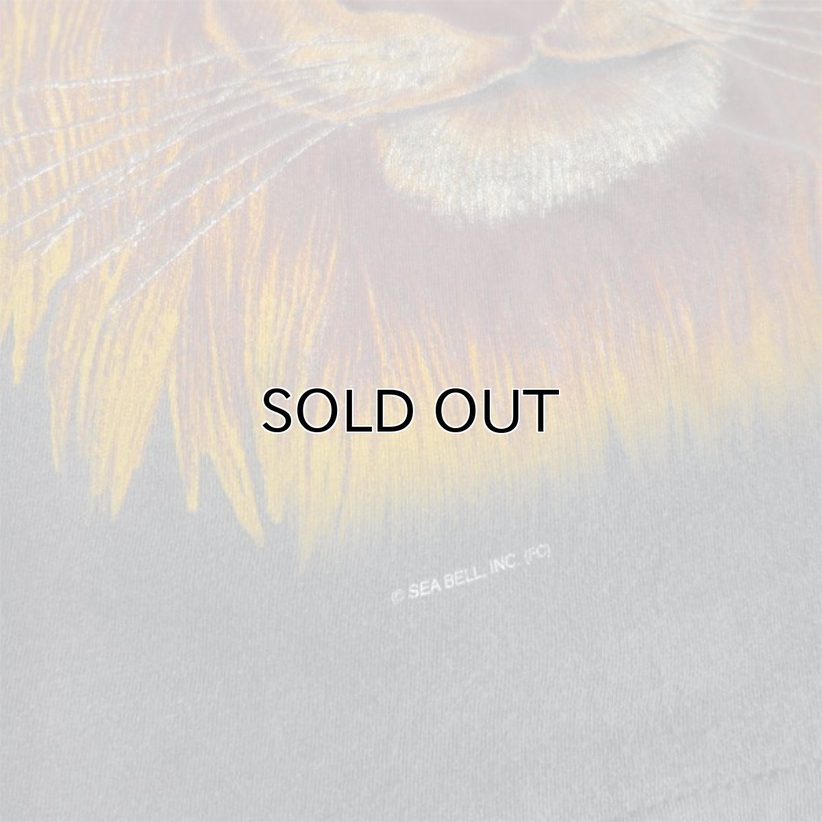 画像6: ~1990's "LION" Animal Big Print T-Shirt　BLACK　size XL-XXL (6)