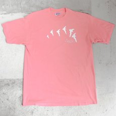 画像1: 1980's "Cape Cod" Animal Print T-Shirt　PINK　size L (1)