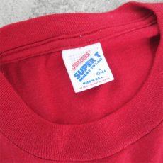 画像3: 1990's "CAT" Animal  Print T-Shirt　RED　size M-L (3)