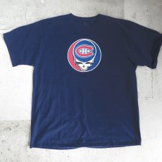 画像1: NHL "Montreal Canadiens"  Print T-Shirt　NAVY　size XL (1)