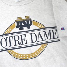 画像4: 1980's "Champion" -NOTRE DAME- College Print T-Shirt　OATMEAL　size M-L (4)