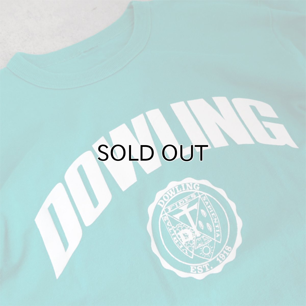 画像4: 1980's "Champion" -DOWLING- Print T-Shirt　EMERALD GREEN　size M-L (4)