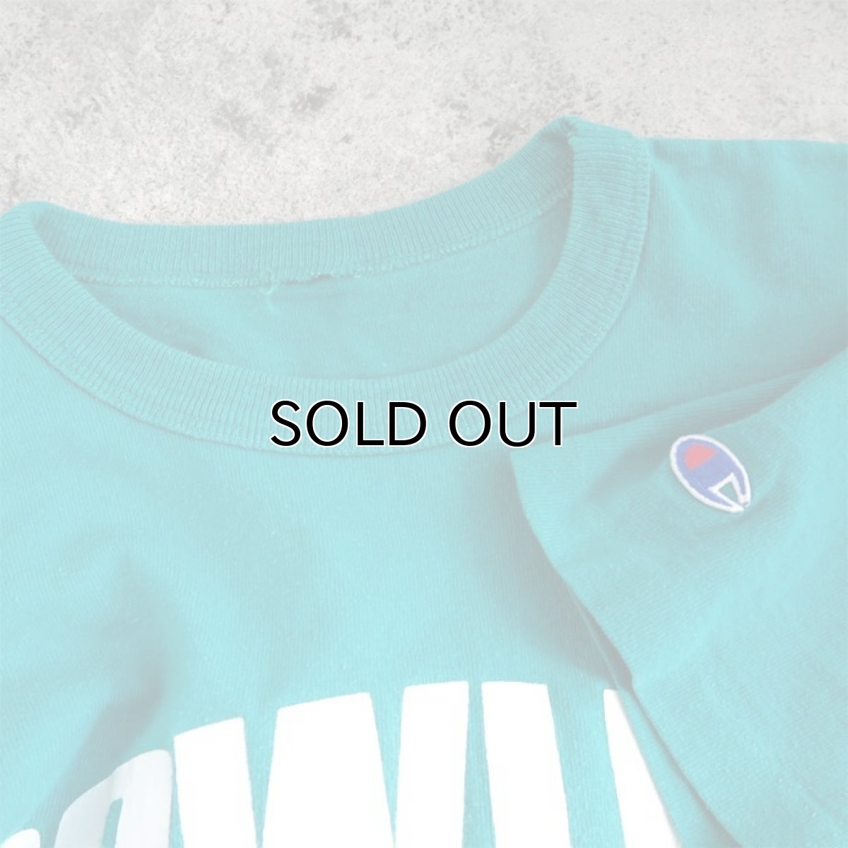 画像3: 1980's "Champion" -DOWLING- Print T-Shirt　EMERALD GREEN　size M-L (3)