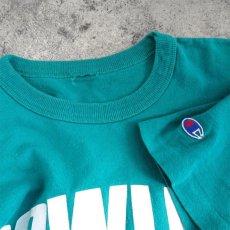 画像3: 1980's "Champion" -DOWLING- Print T-Shirt　EMERALD GREEN　size M-L (3)