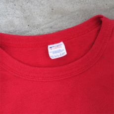 画像3: 1980's "Champion" All Cotton T-Shirt　-Solid Color-　RED　size M-L (3)