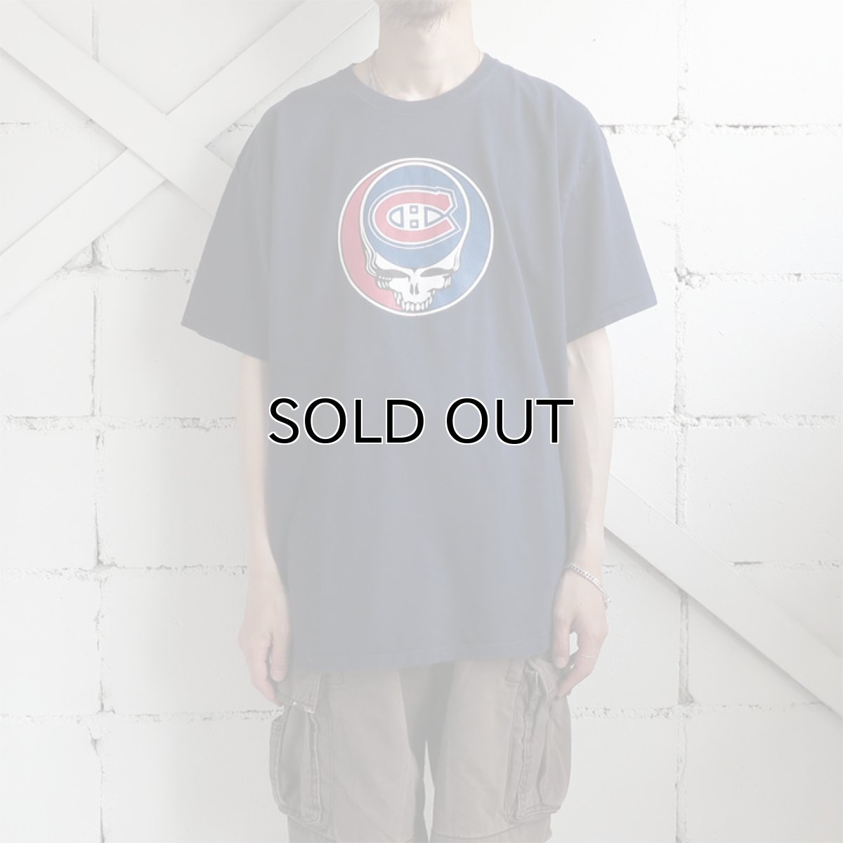 画像2: NHL "Montreal Canadiens"  Print T-Shirt NAVY size XL (2)