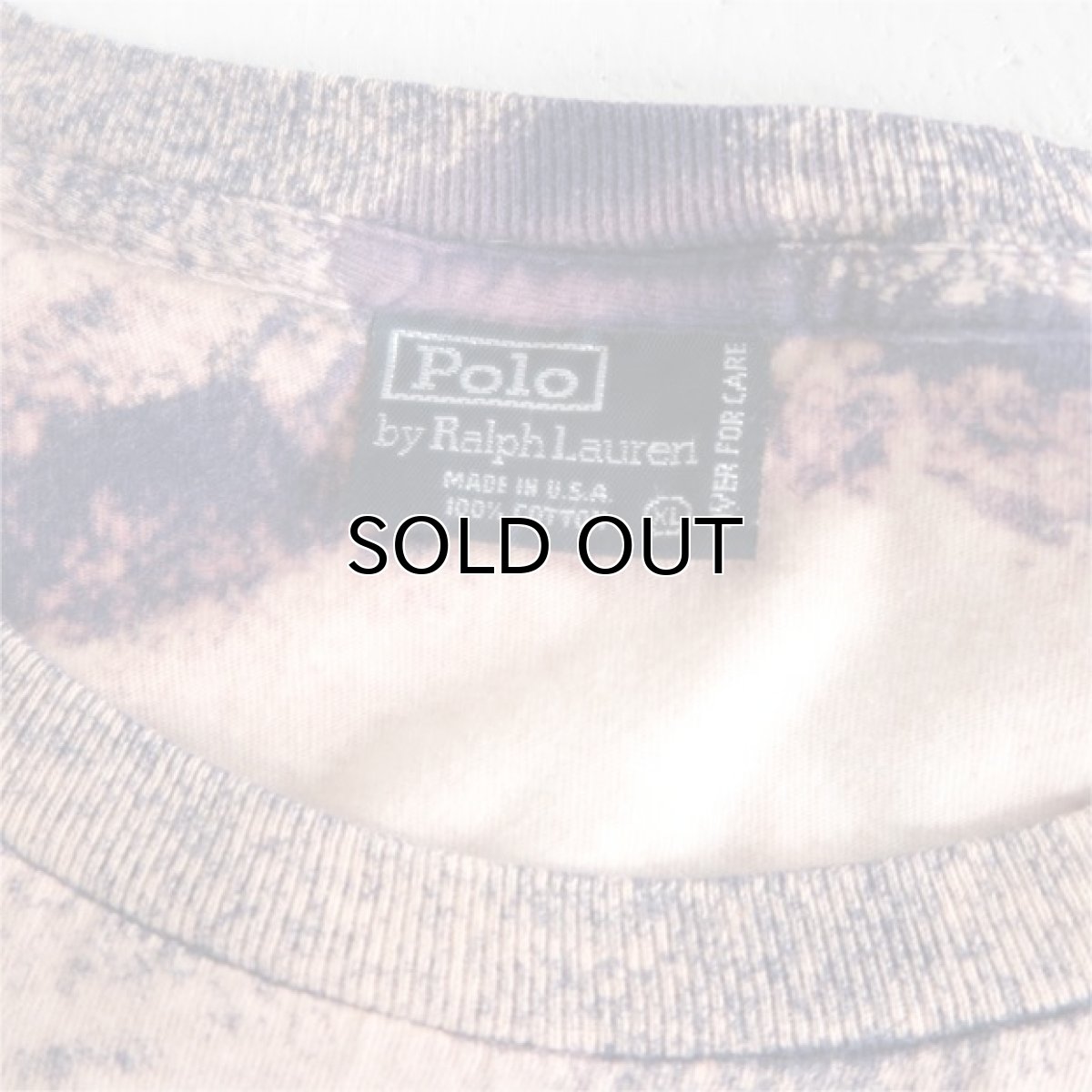 画像6: Old "Polo by Ralph Lauren" Bleached Pocket T-Shirt　NAVY　size XL-XXL (6)
