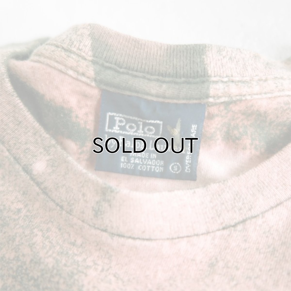 画像6: Old "Polo by Ralph Lauren" Bleached Pocket T-Shirt GREEN size M (6)