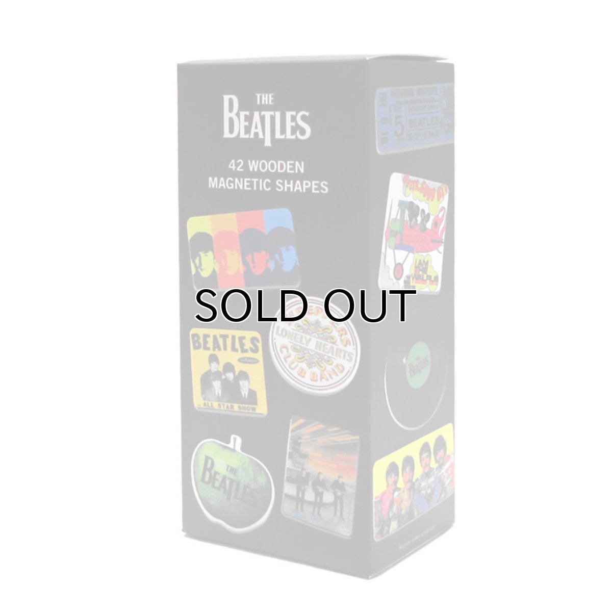 画像1: 新品 THE BEATLES(ビートルズ) Wooden MAGNETIC SHAPES(マグネット) 42piece入り (1)