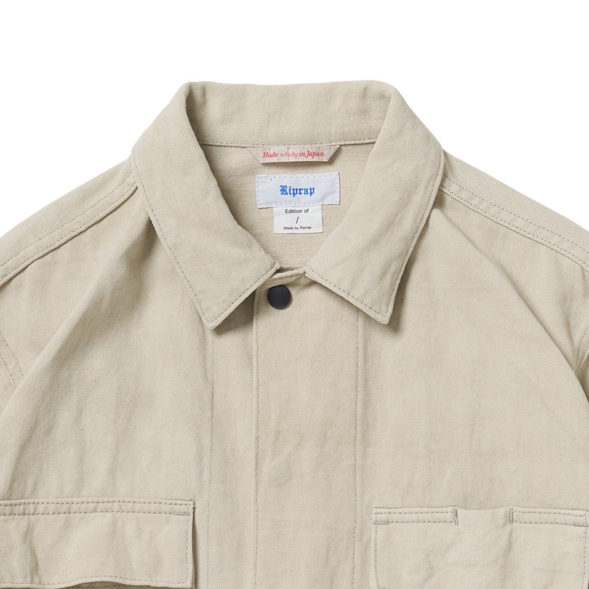 画像5: Riprap "ABU JKT" -COTTON/LINEN DRIED TWILL-　color WHITE SAGE (5)