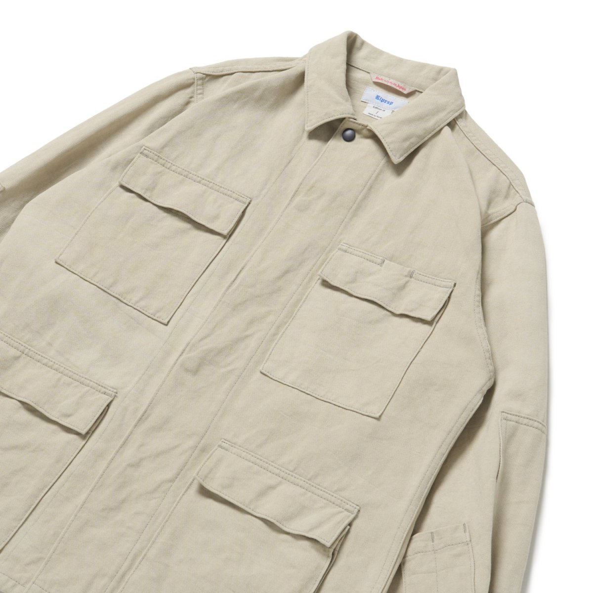 画像6: Riprap "ABU JKT" -COTTON/LINEN DRIED TWILL-　color WHITE SAGE (6)