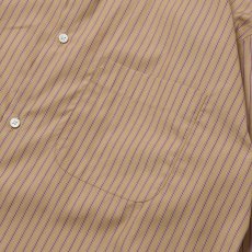 画像5: Riprap "FF REGULAR COLLAR SH" -COTTON POPLIN STRIPE-　color BEIGE/MAROON (5)