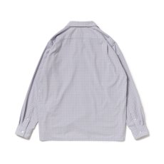 画像3: Riprap "OPEN COLLAR SHIRT" -PE/RA SHADOW CHECK-　color ROSE GRAY (3)
