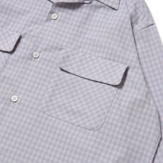 画像5: Riprap "OPEN COLLAR SHIRT" -PE/RA SHADOW CHECK-　color ROSE GRAY (5)