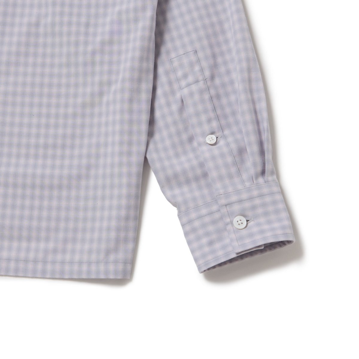 画像8: Riprap "OPEN COLLAR SHIRT" -PE/RA SHADOW CHECK-　color ROSE GRAY (8)