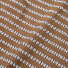 画像7: Riprap "POLO SHAPED SH L/S" -COTTON POPLIN STRIPE-　color BRICK/NAVY (7)