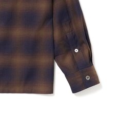 画像12: Riprap "OPEN COLLAR SHIRT" -INDIGO SHADOW PATTERN-　2 COLORS (12)