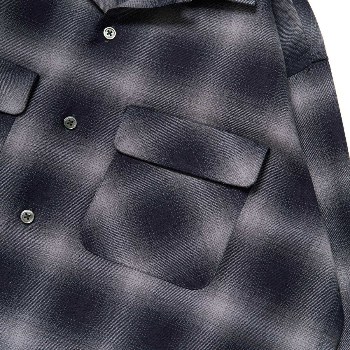 画像6: Riprap "OPEN COLLAR SHIRT" -INDIGO SHADOW PATTERN-　2 COLORS (6)
