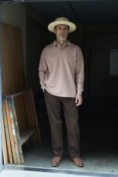 画像7: Riprap "L/S POLO SHIRT" -HEAVY WEIGHT MOSS-　color DUSTY PINK (7)