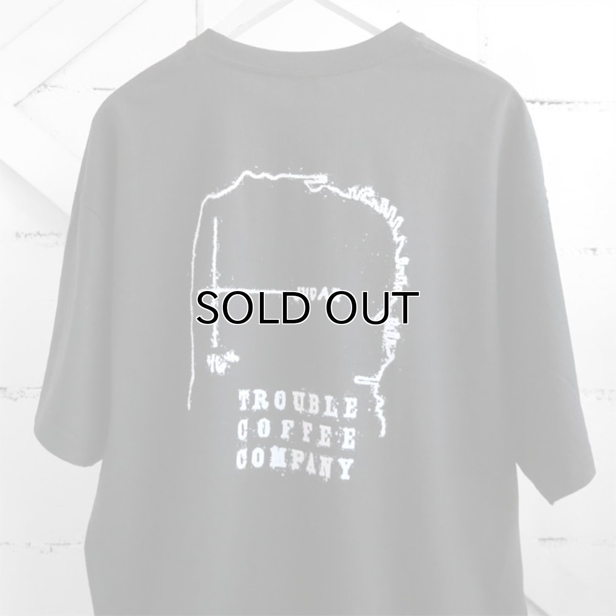 画像4: NEW "TROUBLE COFFEE" -SF MAP- Back Print Pocket T-Shirt　BLACK　size XL (4)