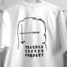 画像4: NEW "TROUBLE COFFEE" -SF MAP- Back Print Pocket T-Shirt　WHITE　size L, XL (4)