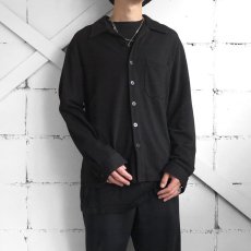 画像6: 1990's "POSITANO" Design L/S Shirt　BLACK　size M-L (6)