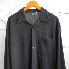 画像2: 1990's "POSITANO" Design L/S Shirt　BLACK　size M-L (2)