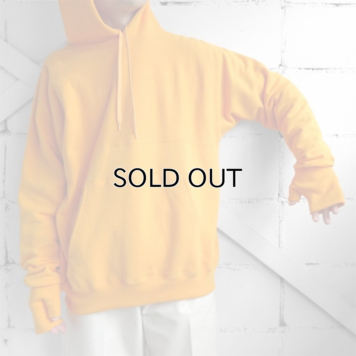 画像9: Riprap "Half Reverse Grove Sleeve Hoodie" -Cotton Loopwheel-  　color MANGO　size X-LARGE (9)