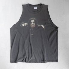 画像1: 2000's "Ozzy Osbourne" Cut off Print T-Shirt　BLACK　size L-XL (1)