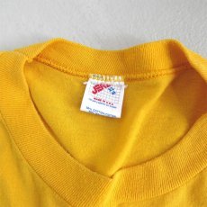 画像3: 1980's "BAT LOGO" Foam Print T-Shirt　YELLOW　size L (3)