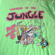 画像4: 1990's "FROSH WEEK 90" Print T-Shirt　YELLOW GREEN　size L-XL (4)
