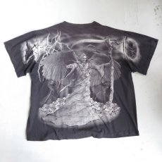 画像3: ~1990's "Grim Reaper" All Over Print T-Shirt　 BLACK　size XXL (3)