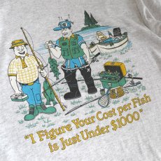画像3: 1980's "I Figure Your~" Humor Print T-Shirt　ASH GREY　size L (3)