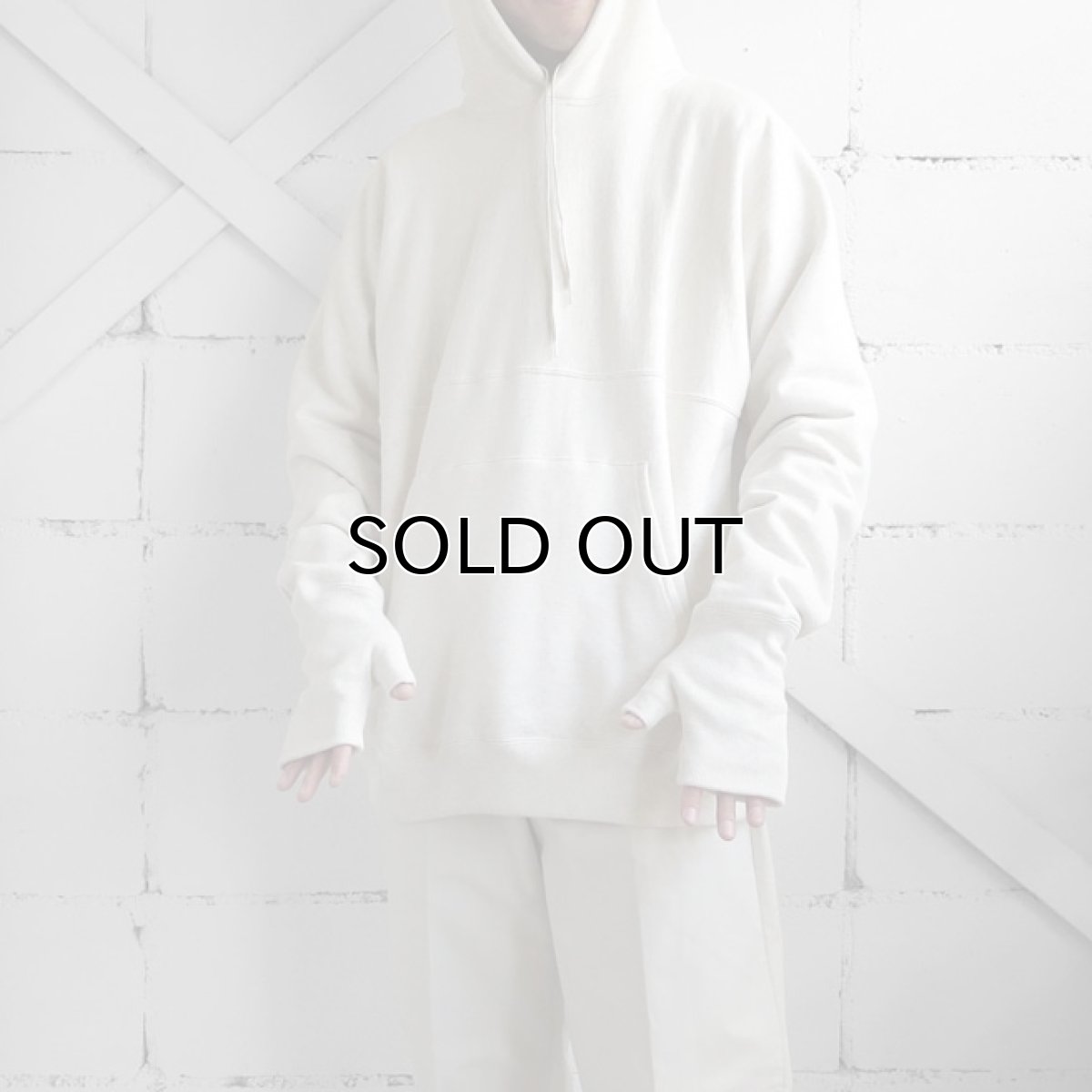 画像10: Riprap "Half Reverse Grove Sleeve Hoodie" -Cotton Loopwheel-  　color OATMEAL　size X-LARGE (10)