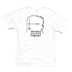 画像1: NEW "TROUBLE COFFEE" -SF MAP- Back Print Pocket T-Shirt　WHITE　size L, XL (1)