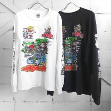 画像7: NEW "RAT FINK" Multi Print L/S T-Shirt　BLACK　size M, L, XL (7)