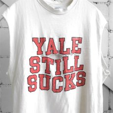 画像3: 1980'~ U.S.A. "YALE STILL SUCKS" Print T-Shirt　WHITE　size L (3)