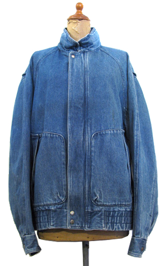 画像1: 1980's "Members Only Express" Design Denim Jacket　Blue Denim　size M (表記 M) (1)