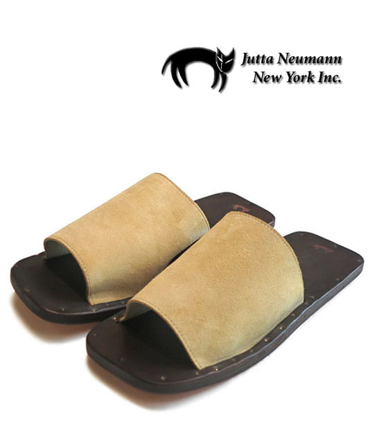 画像1: JUTTA NEUMANN "SAM" Suede Leather Sandal　CAMEL　size 7 D, 8 D, 9 D, 10 D (1)